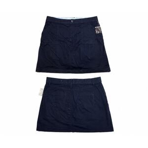 Croft & Barrow Navy Skort Womens Size 16 Stretch Golf Casual Skirt Shorts